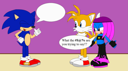 Size: 1193x666 | Tagged: artist needed, character needed, source needed, useless source url, safe, miles "tails" prower (sonic), sonic the hedgehog (sonic), canine, echidna, fox, hedgehog, mammal, monotreme, red fox, anthro, sega, sonic the hedgehog (series), female, male