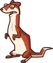 Size: 250x298 | Tagged: safe, official art, mammal, mustelid, weasel, feral, plants vs zombies, popcap games, ambiguous gender, low res