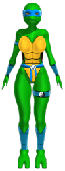 Size: 268x695 | Tagged: safe, artist:tetramundo, reptile, turtle, anthro, plantigrade anthro, teenage mutant ninja turtles, 2021, 3d, belly button, breasts, digital art, eyelashes, female, low res, scales, simple background, solo, solo female, thighs, transparent background, venus de milo (tmnt), wide hips