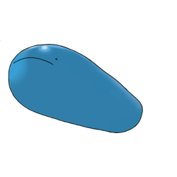 Size: 475x475 | Tagged: safe, artist:peeled_pokemon, fictional species, mammal, wailord, feral, nintendo, pokémon, 1:1, blue body, low res, peeled, simple background, solo, transparent background