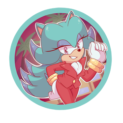 Size: 1024x1024 | Tagged: safe, artist:xdamyrax, breezie hedgebot (sonic), hedgehog, mammal, anthro, archie sonic the hedgehog, sega, sonic the hedgehog (series), 2021, female, solo, solo female
