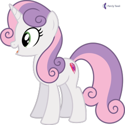 Size: 4000x4000 | Tagged: safe, artist:parclytaxel, sweetie belle (mlp), equine, fictional species, mammal, pony, unicorn, feral, friendship is magic, hasbro, my little pony, .svg available, absurd resolution, female, mare, monthly reward, older, on model, simple background, smiling, solo, solo female, transparent background, vector