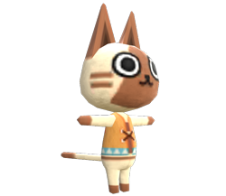 Size: 750x650 | Tagged: safe, cat, feline, mammal, anthro, plantigrade anthro, animal crossing, animal crossing: new leaf, nintendo, 3d, 3d model, clothes, crossover, digital art, felyne (animal crossing), fur, long tail, male, model, model download at source, render, simple background, solo, solo male, t pose, tail, transparent background, welcome amiibo