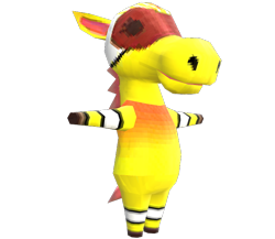 Size: 750x650 | Tagged: safe, filly (animal crossing), equine, horse, mammal, anthro, unguligrade anthro, animal crossing, animal crossing: new leaf, nintendo, 3d, 3d model, clothes, digital art, eyelashes, female, hair, hooves, mane, mare, model, model download at source, render, simple background, solo, solo female, t pose, tail, transparent background, ungulate, welcome amiibo