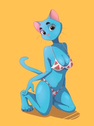 Size: 3000x4000 | Tagged: safe, artist:galinnarts, nicole watterson (tawog), cat, feline, mammal, anthro, digitigrade anthro, cartoon network, the amazing world of gumball, big breasts, breasts, cleavage, female, looking at you, solo, solo female