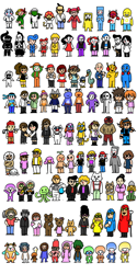 Size: 640x1280 | Tagged: safe, artist:justicebeetle, aka-chan (rhythm heaven), alalin (rhythm heaven), ann glerr (rhythm heaven), ao-kun (rhythm heaven), baxter (rhythm heaven), bearbara (rhythm heaven), beary (rhythm heaven), boondog (rhythm heaven), bossa (rhythm heaven), captain tuck (rhythm heaven), chorus kid (rhythm heaven), cosmic dancer (rhythm heaven), dieter (rhythm heaven), dj student (rhythm heaven), dj yellow (rhythm heaven), dog ninja (rhythm heaven), donna (rhythm heaven), eglantine (rhythm heaven), farmer bob (rhythm heaven), forthington (rhythm heaven), hairold (rhythm heaven), inu-sensei (rhythm heaven), j.j. rocker (rhythm heaven), julia (rhythm heaven), karate joe (rhythm heaven), karate joe's dad (rhythm heaven), kii-yan (rhythm heaven), lumbercat (rhythm heaven), mc adore (rhythm heaven), nova (rhythm heaven), paprika (rhythm heaven), plalin (rhythm heaven), romeo (rhythm heaven), saffron (rhythm heaven), saltwater (rhythm heaven), shep (rhythm heaven), shoot-'em-up radio lady (rhythm heaven), space dancer (rhythm heaven), space gramps (rhythm heaven), space kicker (rhythm heaven), stomp farmer (rhythm heaven), t.j. snapper (rhythm heaven), tall tapper (rhythm heaven), tap trial girl (rhythm heaven), the wandering samurai (rhythm heaven), tibby (rhythm heaven), translator tom (rhythm heaven), woodcutter bear (rhythm heaven), alien, ambiguous species, amphibian, animate plant, animatronic, bear, big cat, bird, canine, cat, chameleon, dog, duck, feline, fictional species, frog, huebird, human, lion, lizard, mammal, pig, reptile, robot, seal, suid, waterfowl, anthro, feral, humanoid, semi-anthro, nintendo, rhythm heaven, 100, :3, :], abs, ambiguous gender, astronaut, baby, bald, ball, bandanna, baseball bat, batter, bertram (rhythm heaven), betty (rhythm heaven), blushing, book, bottomwear, bow, bow tie, camera, cheer readers, cheerleader, chef's hat, child, clothes, colin (rhythm heaven), costume, crossed arms, cub, donpan, dress, drummer, drumsticks, eyes closed, fangs, farmer, father, father and child, father and son, feathered wings, feathers, female, fishing rod, flask, flower, flower on head, food, fruit, glasses, goggles, golf, golfer, great wall of tags, group, hand on hip, hat, headphones, heart, helmet, holding object, kimono (clothing), kitten, large group, leaf, lipstick, looking at each other, looking at you, lord, makeup, mako (rhythm heaven), male, male/female, martian, microphone, monk, moustache, munchy monk (rhythm heaven), muscles, muscular male, necktie, ninja, nudity, one eye closed, open mouth, orange, partial nudity, phillip (rhythm heaven), pillow, pineapple, pitcher, plant, pop singer, racket, raised arms, rapper, reporter, scientist, sharp teeth, shipping, simple background, sitting, size difference, skirt, slugger, smiling, soccer ball, son, squadmate, staff, stepswitcher (rhythm heaven), stick, stukas robin shoko, sunglasses, swimmer, sword, tail, teeth, tentacles, the dazzles (rhythm heaven), the gatekeeper trio (rhythm heaven), the school library pep squad, tongue, topwear, tree, trey (rhythm heaven), unamused, unnamed character, villager, wall of tags, weapon, white background, wings, winking, winter outfit, wrestler, young