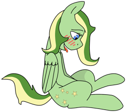 Size: 1138x1006 | Tagged: suggestive, artist:didgereethebrony, artist:wolf-fangirl, oc, oc only, oc:boomerang beauty, equine, fictional species, mammal, pegasus, pony, feral, hasbro, my little pony, trace, base used, blushing, female, implied masturbation, simple background, solo, solo female, transparent background