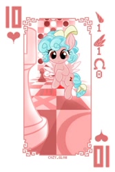 Size: 624x936 | Tagged: safe, artist:ca(oh)2, edit, cozy glow (mlp), equine, fictional species, mammal, pegasus, pony, feral, friendship is magic, hasbro, my little pony, chess, cropped, poker