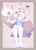 Size: 1857x2577 | Tagged: safe, artist:ketty, oc, oc only, oc:beau (darkwolf062000), arthropod, butterfly, canine, fennec fox, fox, insect, mammal, anthro, black nose, braid, breasts, claws, clothes, cute, cute little fangs, dress, ear fluff, eyebrows, eyelashes, fangs, female, fluff, fur, hair, hair accessory, long hair, looking at you, multicolored fur, open mouth, open smile, palm pads, paws, pink eyes, smiling, smiling at you, solo, solo female, tail, tail fluff, teeth, thighs, tongue, two toned body, two toned fur, vixen, white body, white fur, white hair