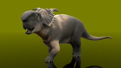Size: 1920x1080 | Tagged: safe, artist:zachrobinson, ceratops, dinosaur, feral, 2021, 3d, digital art, pachyrhinosaurus