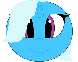 Size: 884x695 | Tagged: safe, artist:animeartistmii, trixie (mlp), equine, fictional species, mammal, pony, unicorn, ambiguous form, friendship is magic, hasbro, my little pony, ball, female, mare, morph ball, simple background, white background