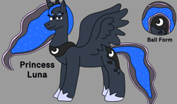 Size: 750x440 | Tagged: safe, artist:thearmadillofan, princess luna (mlp), alicorn, equine, fictional species, mammal, pony, ambiguous form, feral, friendship is magic, hasbro, my little pony, ball, female, mare, morph ball, solo, solo female, wings