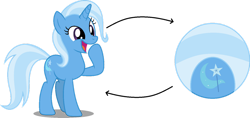 Size: 1280x602 | Tagged: safe, artist:mega-poneo, trixie (mlp), equine, fictional species, mammal, pony, unicorn, ambiguous form, feral, friendship is magic, hasbro, my little pony, ball, female, mare, morph ball, simple background, solo, solo female, transparent background