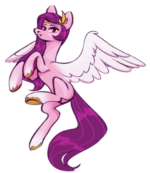 Size: 1280x1474 | Tagged: safe, artist:woowoli, pipp petals (mlp), equine, fictional species, mammal, pegasus, pony, feral, hasbro, my little pony, my little pony g5, spoiler, spoiler:my little pony g5, 2021, circlet, coat markings, feathered wings, feathers, female, hooves, mare, simple background, socks (leg marking), solo, solo female, spread wings, tail, transparent background, unshorn fetlocks, white wings, wings