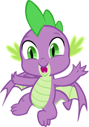 Size: 4059x5784 | Tagged: safe, artist:memnoch, spike (mlp), dragon, fictional species, western dragon, semi-anthro, friendship is magic, hasbro, my little pony, absurd resolution, claws, cute, male, on model, simple background, solo, solo male, transparent background, vector, wings