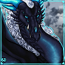 Size: 95x95 | Tagged: safe, dragon, fictional species, feral, 1:1, abstract background, ambiguous gender, border, bust, commission, low res, partially transparent background, pixel, portrait, solo, solo ambiguous, transparent background