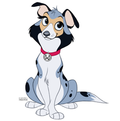 Size: 1271x1280 | Tagged: safe, artist:faithandfreedom, canine, dog, mammal, feral, 2d, cute, female, sheepdog, simple background, smiling, solo, solo female, white background