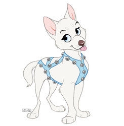 Size: 1200x1226 | Tagged: safe, artist:faithandfreedom, canine, dog, husky, mammal, siberian husky, feral, 2d, cute, female, simple background, smiling, solo, solo female, white background