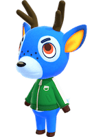 Size: 150x200 | Tagged: safe, official art, bam (animal crossing), cervid, deer, mammal, semi-anthro, animal crossing, animal crossing: new horizons, nintendo, 3d, digital art, low res, male, solo, solo male