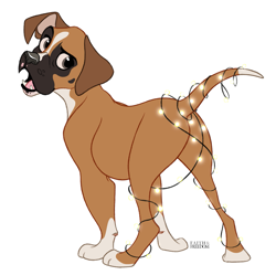 Size: 1271x1265 | Tagged: safe, artist:faithandfreedom, boxer, canine, dog, mammal, feral, 2d, ambiguous gender, simple background, solo, solo ambiguous, white background