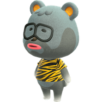 Size: 199x200 | Tagged: safe, official art, bear, mammal, semi-anthro, animal crossing, animal crossing: new horizons, nintendo, 3d, barold (animal crossing), cub, digital art, low res, male, solo, solo male, young