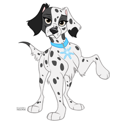 Size: 1257x1233 | Tagged: safe, artist:faithandfreedom, canine, dog, english setter, mammal, feral, 2d, cute, female, simple background, smiling, solo, solo female, white background