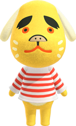 Size: 671x1117 | Tagged: safe, official art, canine, dog, labrador, mammal, semi-anthro, animal crossing, animal crossing: new horizons, nintendo, 3d, benjamin (animal crossing), digital art, male, solo, solo male