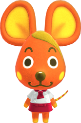 Size: 1277x1923 | Tagged: safe, official art, bettina (animal crossing), mammal, mouse, rodent, semi-anthro, animal crossing, animal crossing: new horizons, nintendo, female, solo, solo female