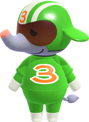 Size: 970x1316 | Tagged: safe, official art, elephant, mammal, semi-anthro, animal crossing, animal crossing: new horizons, nintendo, 3d, big top (animal crossing), digital art, male, simple background, solo, solo male, transparent background, ungulate