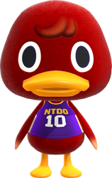Size: 555x876 | Tagged: safe, official art, bird, duck, waterfowl, semi-anthro, animal crossing, animal crossing: new horizons, nintendo, 3d, bill (animal crossing), digital art, male, simple background, solo, solo male, transparent background