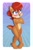 Size: 583x872 | Tagged: safe, artist:metalpandora, princess sally acorn (sonic), chipmunk, mammal, rodent, anthro, plantigrade anthro, archie sonic the hedgehog, sega, sonic the hedgehog (series), 2022, 2d, blushing, breasts, covering breasts, covering crotch, embarrassed, embarrassed nude exposure, eyelashes, female, nudity, paws, solo, solo female