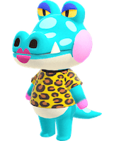 Size: 161x200 | Tagged: safe, official art, alli (animal crossing), alligator, crocodilian, reptile, animal crossing, animal crossing: new horizons, nintendo, female, simple background, transparent background