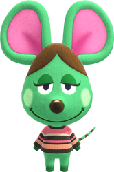 Size: 639x962 | Tagged: safe, official art, anicotti (animal crossing), mammal, mouse, rodent, animal crossing, animal crossing: new horizons, nintendo, female, simple background, transparent background