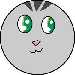 Size: 404x404 | Tagged: safe, artist:mega-poneo, american shorthair, cat, feline, mammal, 1:1, ball, low res, male, morph ball, solo, solo male, tour (jewelpet)