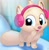 Size: 1257x1280 | Tagged: safe, artist:rainbow eevee, arctic fox, canine, fox, mammal, feral, 2d, cute, earmuffs, female, looking at you, smiling, smiling at you, solo, solo female, vixen, wildscapes