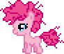 Size: 92x78 | Tagged: safe, pinkie pie (mlp), earth pony, equine, fictional species, mammal, pony, feral, friendship is magic, hasbro, my little pony, animated, female, filly, foal, gif, low res, pixel animation, pixel art, simple background, solo, solo female, standing, transparent background, young, younger