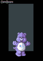 Size: 600x848 | Tagged: safe, artist:nightwing1975, share bear (care bears), bear, fictional species, mammal, semi-anthro, care bears, 2d, care bear, female, on model, solo, solo female
