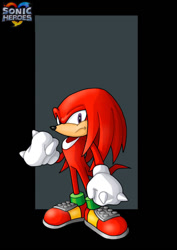 Size: 600x848 | Tagged: safe, artist:nightwing1975, knuckles the echidna (sonic), echidna, mammal, monotreme, anthro, sega, sonic the hedgehog (series), 2d, looking at you, male, on model, solo, solo male