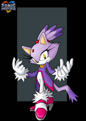 Size: 600x848 | Tagged: safe, artist:nightwing1975, blaze the cat (sonic), cat, feline, mammal, anthro, sega, sonic the hedgehog (series), 2d, female, looking at you, on model, solo, solo female