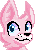 Size: 50x50 | Tagged: oc needed, safe, artist:typh, oc, oc only, canine, mammal, wolf, feral, 1:1, animated, fur, gif, low res, open mouth, pink body, pink fur, pixel animation, pixel art, simple background, solo, sparkles, transparent background