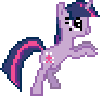 Size: 94x88 | Tagged: artist needed, source needed, safe, twilight sparkle (mlp), equine, fictional species, mammal, pony, unicorn, feral, friendship is magic, hasbro, my little pony, animated, bipedal, conga, female, gif, low res, mare, pixel animation, pixel art, simple background, solo, solo female, transparent background, walking