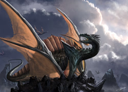 Size: 1000x720 | Tagged: safe, artist:zulusplitter, dragon, fictional species, 2011, ambiguous gender, group