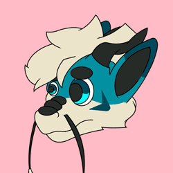 Size: 750x750 | Tagged: safe, dragon, eastern dragon, fictional species, ambiguous form, 2d, 2d animation, animated, digital art, ears, eyebrows, gif, hair, horn, mouth, snout, whiskers