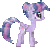 Size: 92x86 | Tagged: artist needed, source needed, safe, twilight sparkle (mlp), alicorn, crystal pony, equine, fictional species, mammal, pony, feral, friendship is magic, hasbro, my little pony, animated, crystal, female, gif, hair, mare, pixel art, solo, solo female, tail