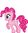 Size: 96x112 | Tagged: artist needed, source needed, safe, pinkie pie (mlp), earth pony, equine, fictional species, mammal, pony, feral, friendship is magic, hasbro, my little pony, animated, eyes closed, female, gif, low res, mare, open mouth, pixel animation, pixel art, simple background, sitting, solo, solo female, transparent background