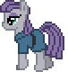 Size: 76x80 | Tagged: safe, maud pie (mlp), earth pony, equine, fictional species, mammal, pony, feral, friendship is magic, hasbro, my little pony, animated, female, gif, low res, mare, pixel animation, pixel art, simple background, solo, solo female, transparent background, walking