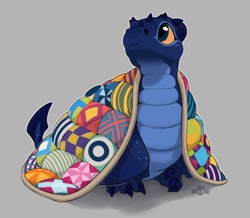 Size: 1650x1442 | Tagged: safe, artist:theialockhart, dragon, fictional species, feral, ambiguous gender, blanket, scales, tail