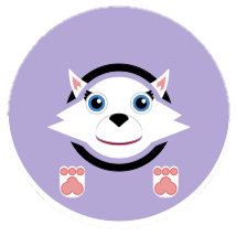 Size: 214x214 | Tagged: safe, artist:elementalclaw13, everest (paw patrol), canine, dog, husky, mammal, siberian husky, ambiguous form, nickelodeon, paw patrol, 1:1, ball, ears, female, low res, morph ball, paw pads, paws, solo, solo female