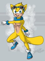 Size: 938x1280 | Tagged: safe, artist:ratchetjak, ray the flying squirrel (sonic), flying squirrel, mammal, rodent, squirrel, anthro, sega, sonic the hedgehog (series), 2d, male, solo, solo male