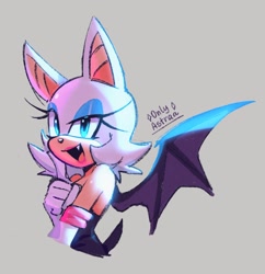 Size: 1280x1323 | Tagged: safe, artist:onlyastraa, rouge the bat (sonic), bat, mammal, anthro, sega, sonic the hedgehog (series), female, solo, solo female